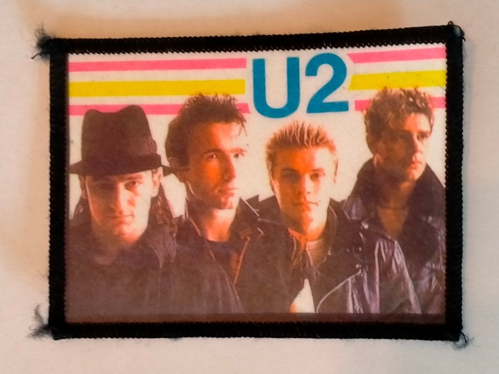 U2 Bono the Edge vintage rock muziek kleding embleem patch, Verzamelen, Ophalen of Verzenden, Zo goed als nieuw, Kleding