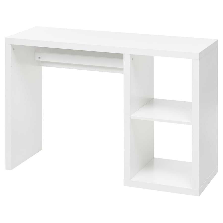 Nieuw Wit Bureau met Opbergruimte - Ideaal voor Thuiswerk, Huis en Inrichting, Ophalen, Opbergruimte, Spaanplaat of MDF, Nieuw