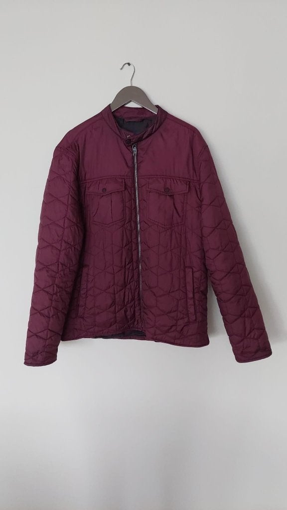 Jas heren Tom Tailor XXL bordeaux - amper gedragen, Ophalen of Verzenden, Gedragen, Rood, Overige maten