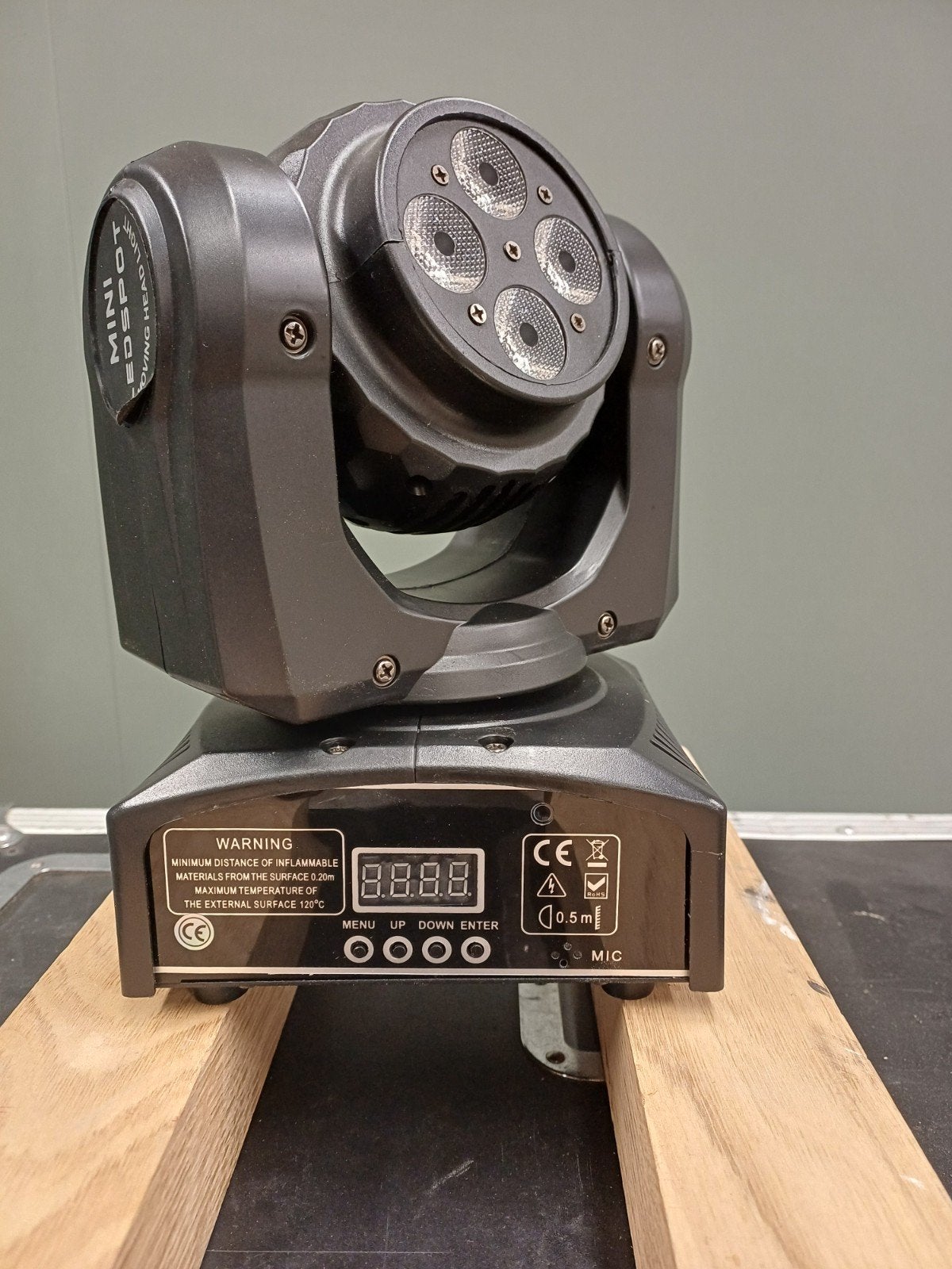 Mini Ledspot moving head 2 washlights, Muziek en Instrumenten, Licht en Laser, Ophalen, Licht
