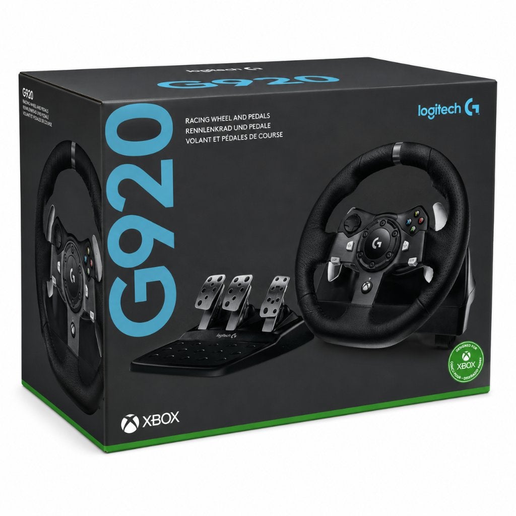 Logitech G920 Xbox Stuur met Pedalen | ZGAN, ., Ophalen of Verzenden, Zo goed als nieuw, .