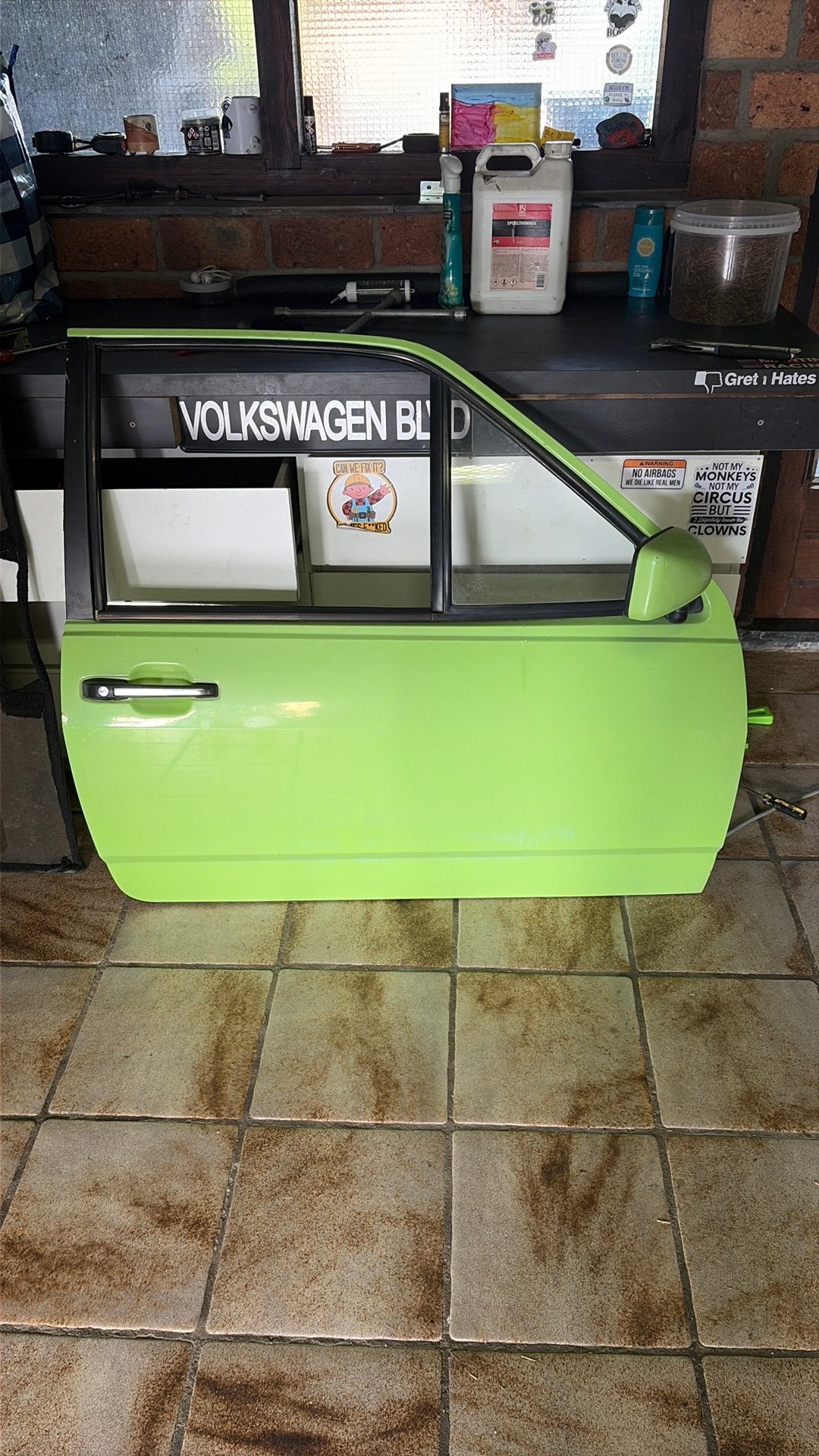 Portier polo 86c, Ophalen, Deur