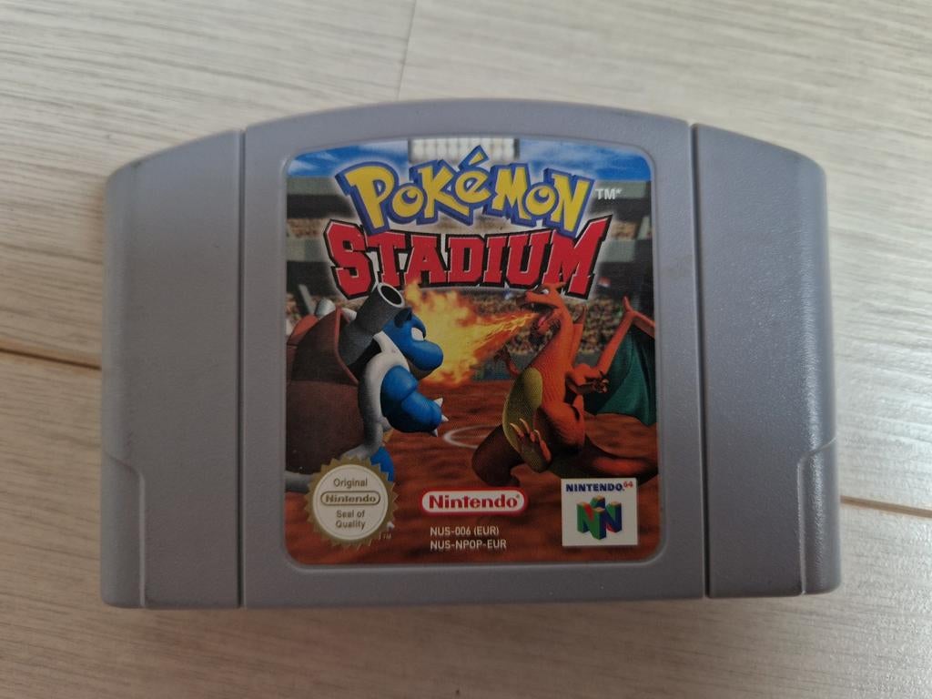 pokemon stadium n64 nintendo 64 red blue yellow game spel, Avontuur en Actie, 1 speler, Ophalen of Verzenden, Zo goed als nieuw