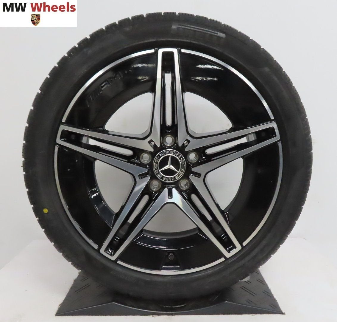 Mercedes C klasse W206 300E AMG 18 inch velgen winterbanden, 18 inch, Gebruikt, -, -