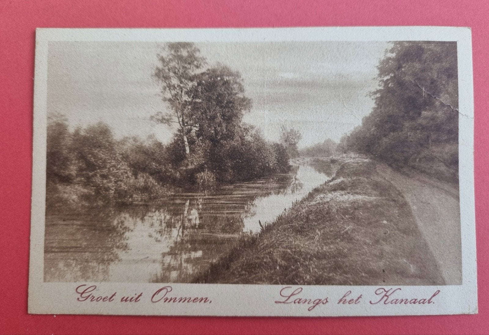 Ommen, Langs het Kanaal.Jaren20., Verzamelen, Ophalen of Verzenden, Voor 1920, Gelopen, Overijssel
