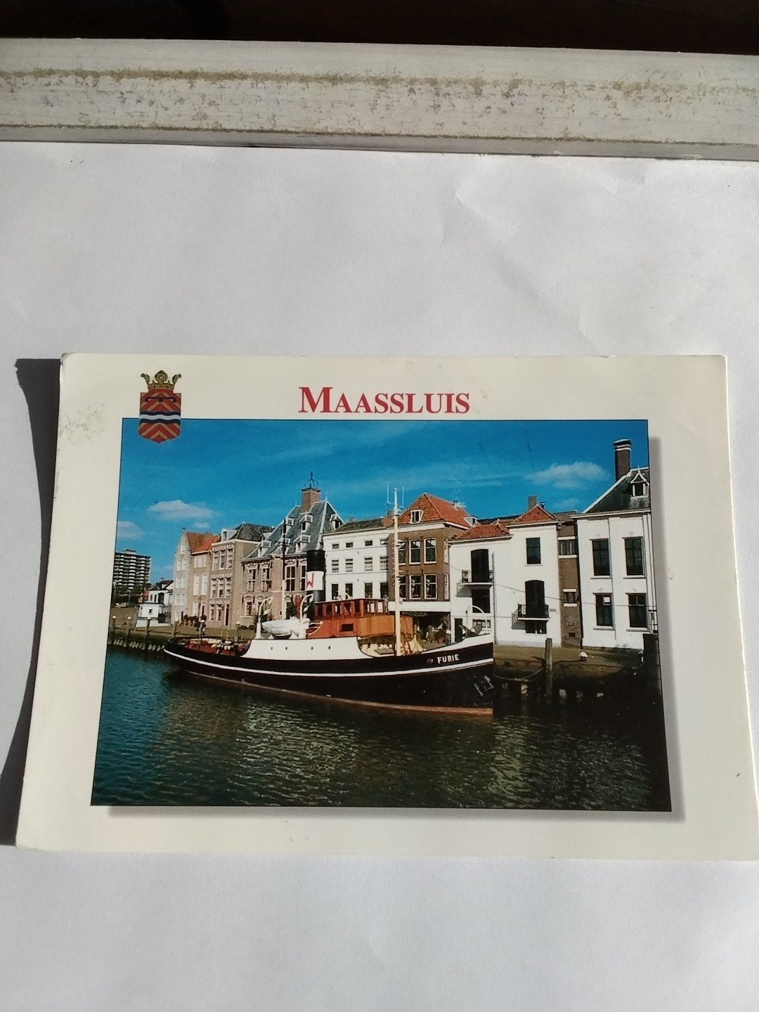 Ansichtkaart Maassluis met Stoomboot Furie, Verzamelen, Ophalen of Verzenden, 1980 tot heden, Gelopen