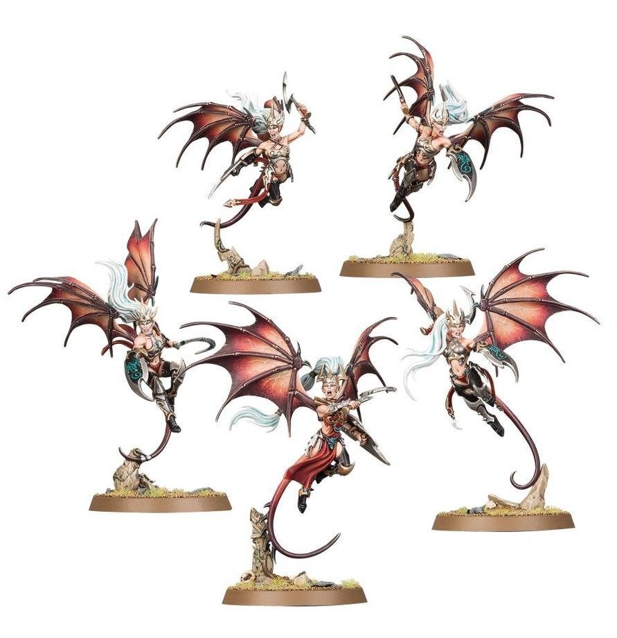 5 Khinerai Lifetakers Heartrenders Daughters of Khaine NOS, Ophalen of Verzenden, Zo goed als nieuw, Warhammer, Figuurtje(s)