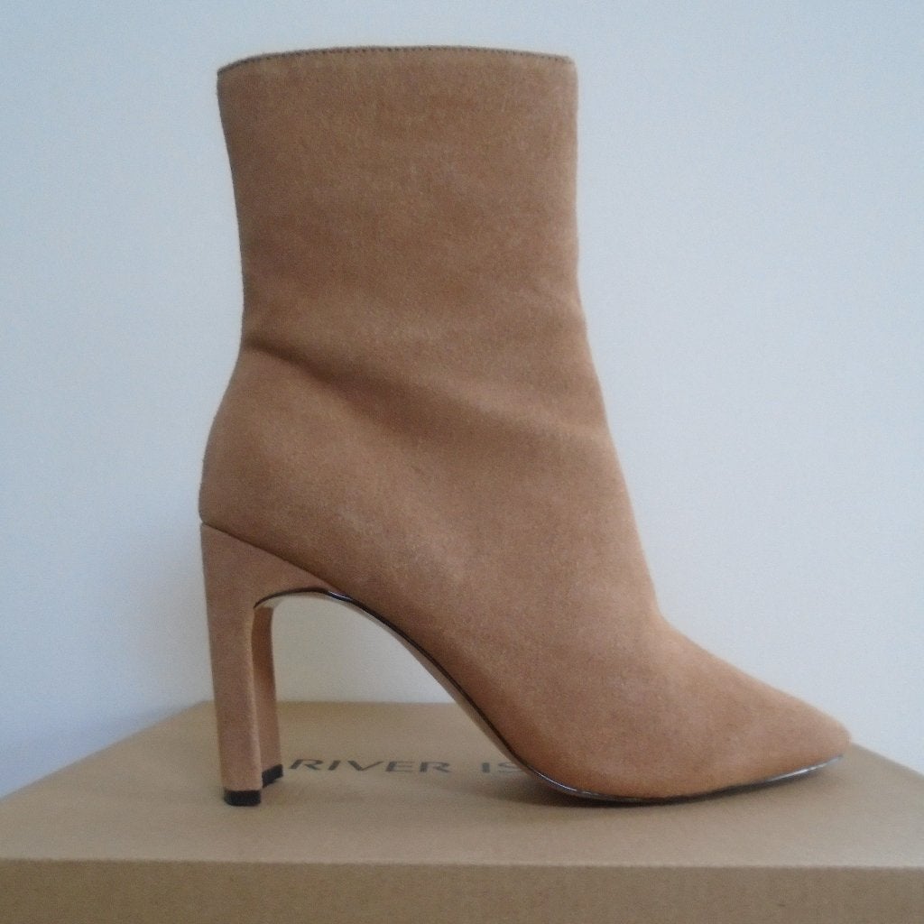 River Island enkellaars UK8/41 nude camel, Verzenden, Lage of Enkellaarzen, Zo goed als nieuw, River Island