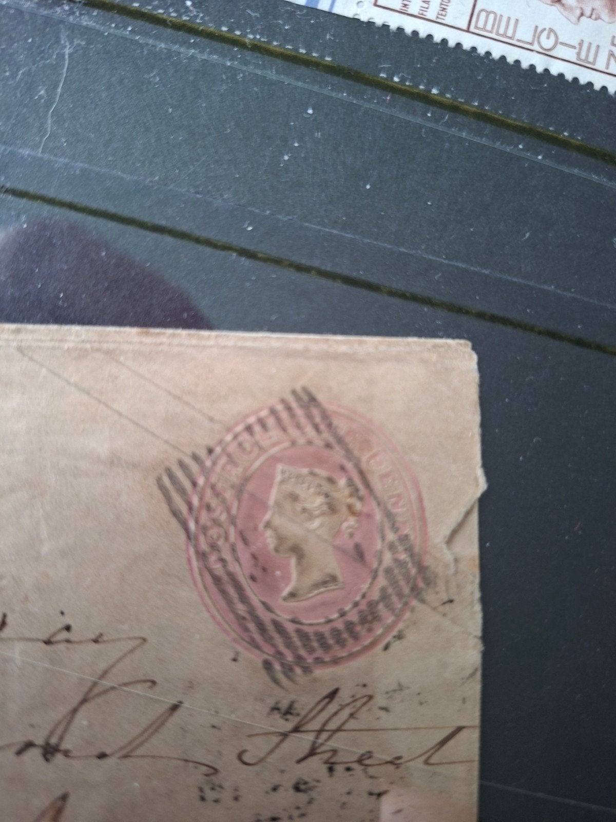 Zeldzame Victoriaanse envelop met zegel en lakzegel, Ophalen of Verzenden, Beschreven, Europa