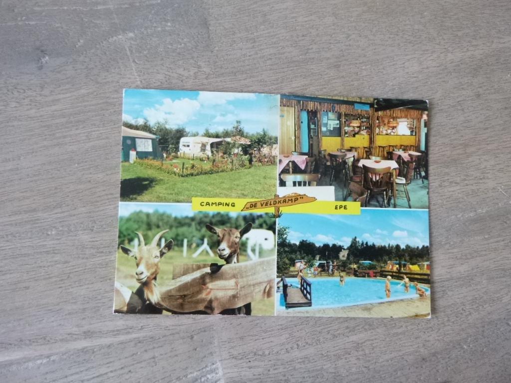 Epe, camping de Veldkamp/interieur/zwembad 1979, Verzamelen, Verzenden, 1960 tot 1980, Gelopen, Gelderland