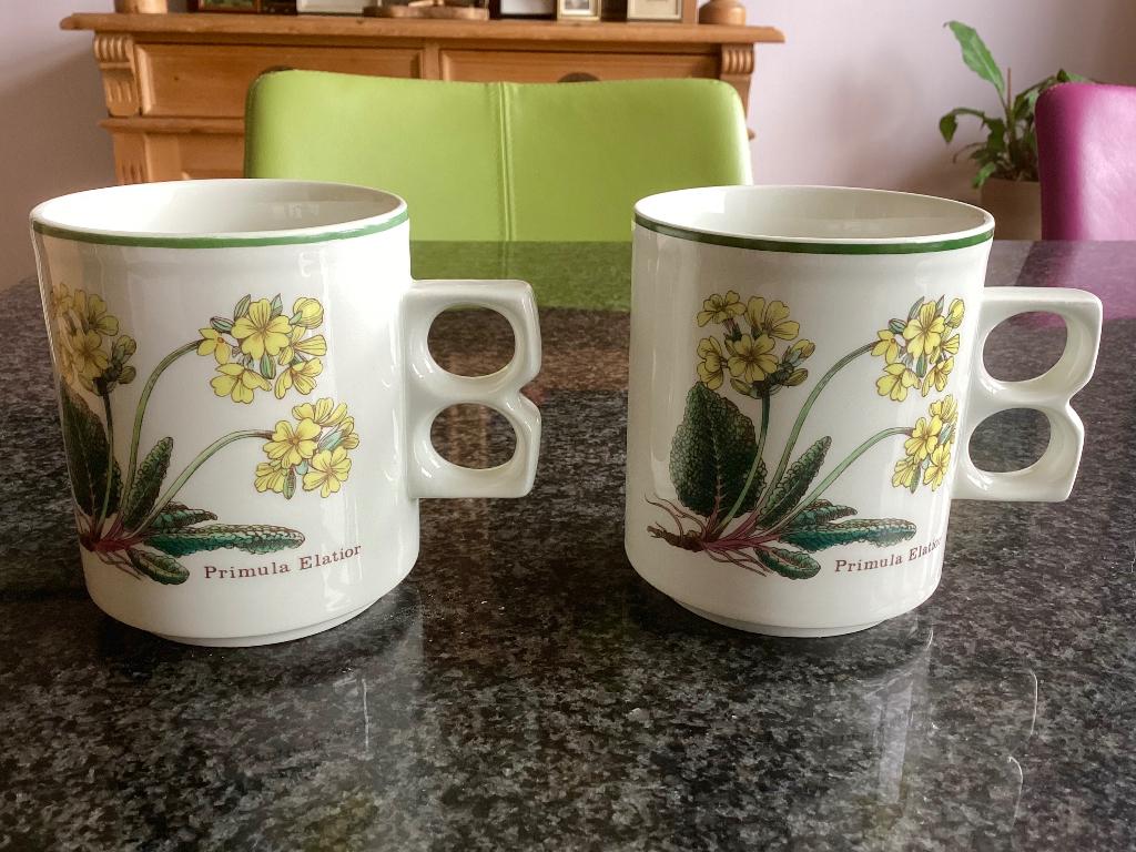 Mokken, Wedgwood, Florabunda, vintage, prijs per stuk, Huis en Inrichting, Keuken | Servies, Ophalen, Gebruikt, Overige stijlen
