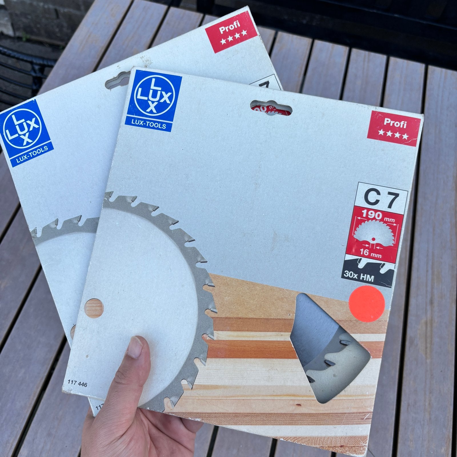 2x LUX Profi Cirkelzaagblad 190mm - Nieuw in verpakking, Ophalen, Nieuw, Cirkelzaag