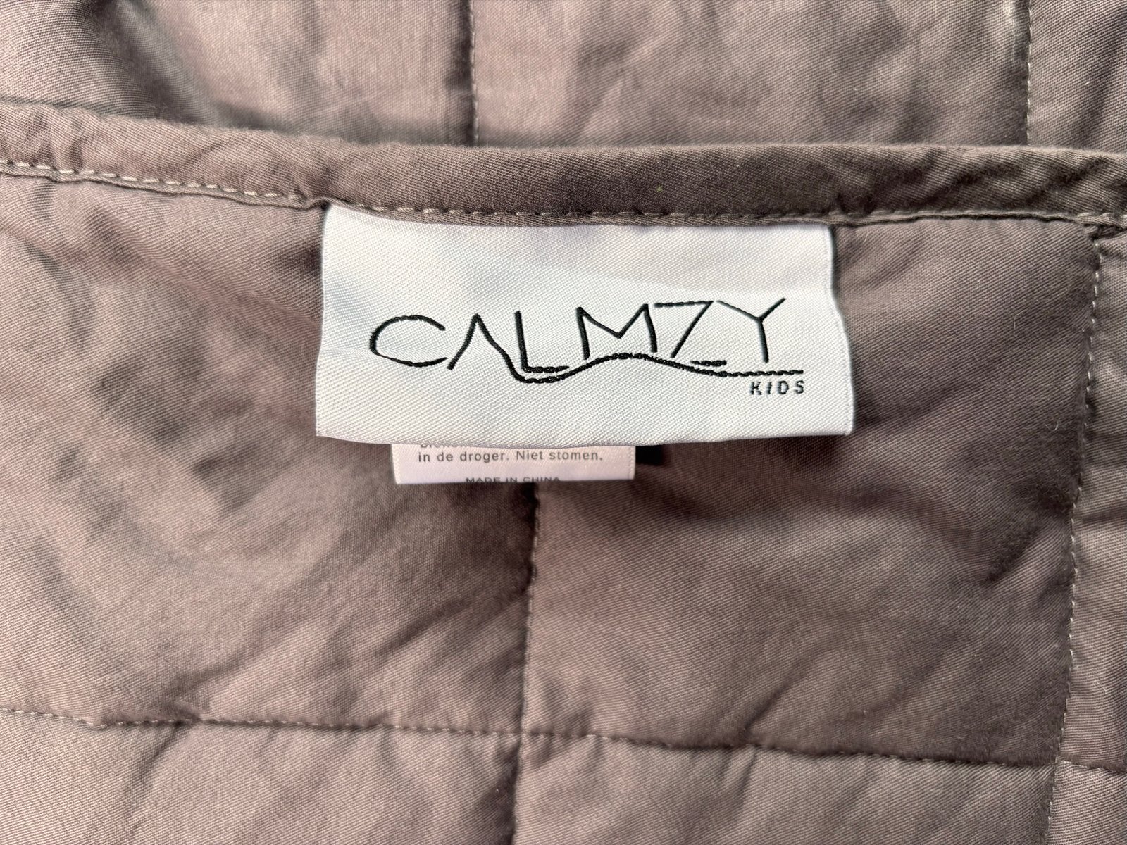 CALMZY Kids Verzwaringsdeken 2.3KG, Wasbaar, Zo goed als nieuw, Grijs, Deken