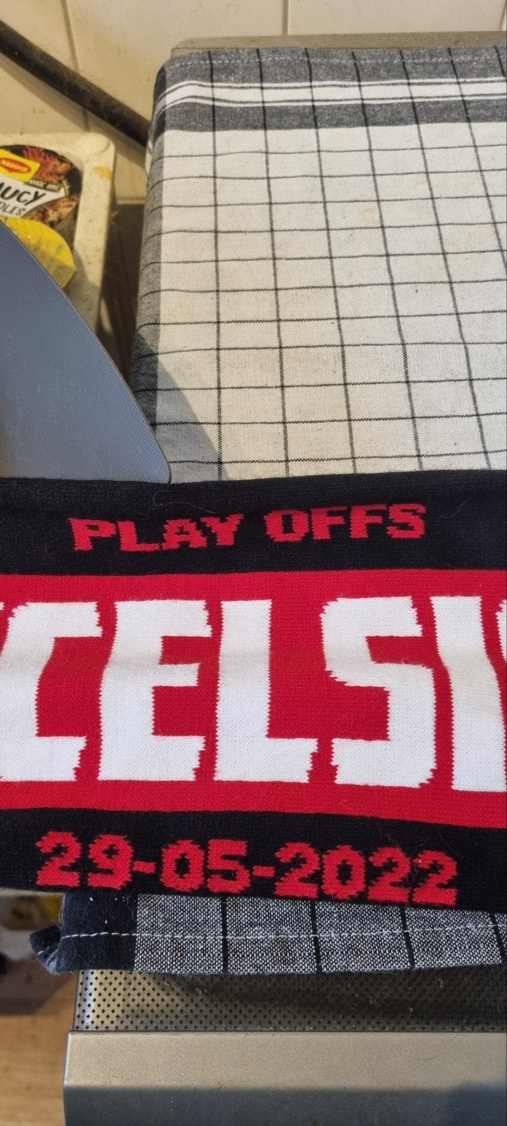 Excelsior - ADO Den Haag Play-offs Finale Sjaal 2022, Ophalen of Verzenden, Zo goed als nieuw, Overige binnenlandse clubs, Vaantje of Sjaal