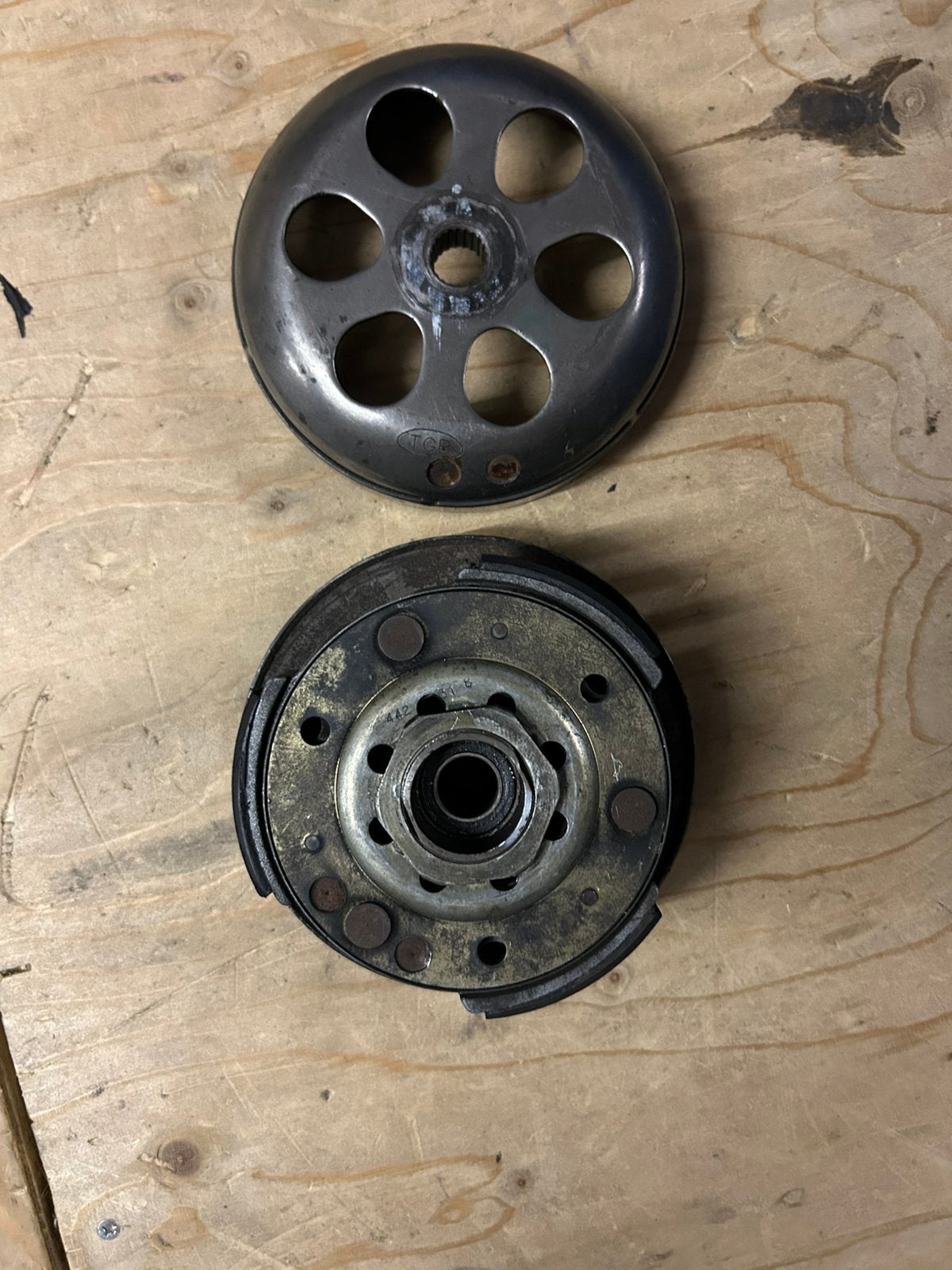 Koppeling set piaggio 125/180 cc, Fietsen en Brommers, Ophalen of Verzenden, Zo goed als nieuw, Blok, Piaggio