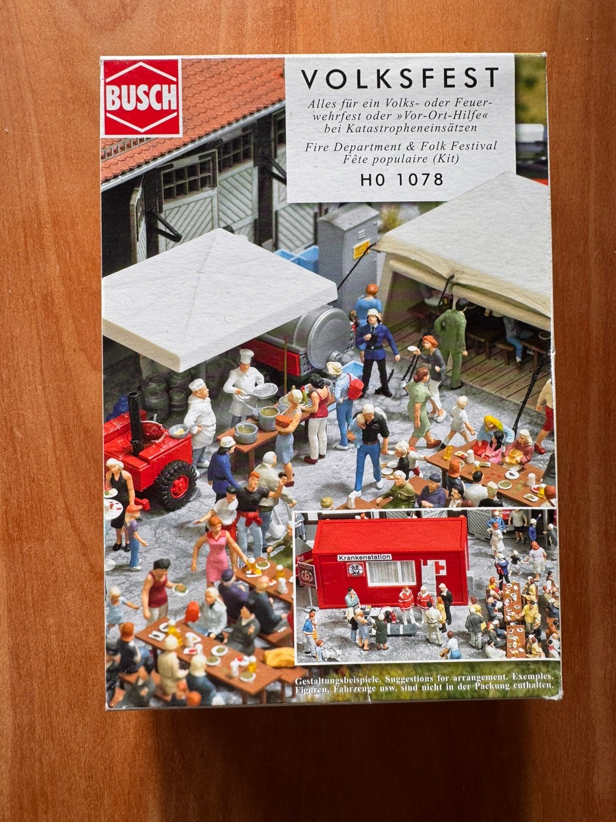 Nieuw Busch H0 Volksfest en brandweer 1078, Ophalen of Verzenden, Nieuw, Gelijkstroom of Wisselstroom, Overige merken
