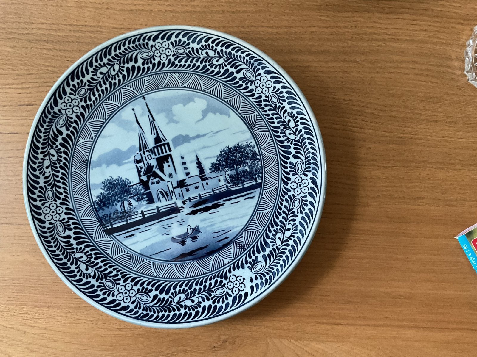 Antieke Mehlem Borden - Blauw Holland - Gesigneerd, Ophalen