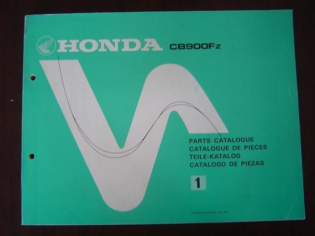 Honda CB900Fz 1978 motorcycle parts catalogue cb900 cb900f, Ophalen of Verzenden, Honda