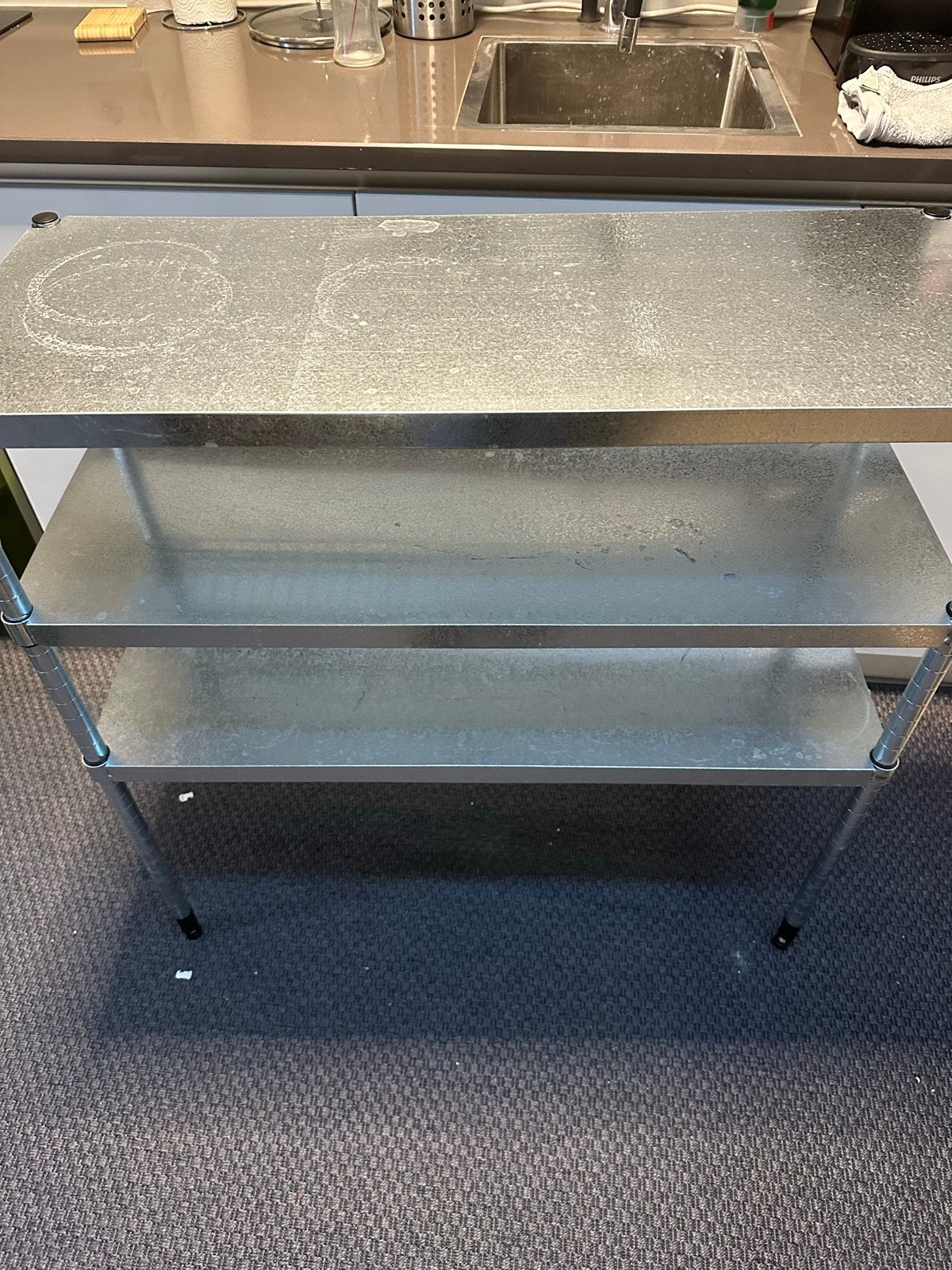 IKEA OMAR metalen opbergrek - stevig en stabiel, Ophalen, Gebruikt