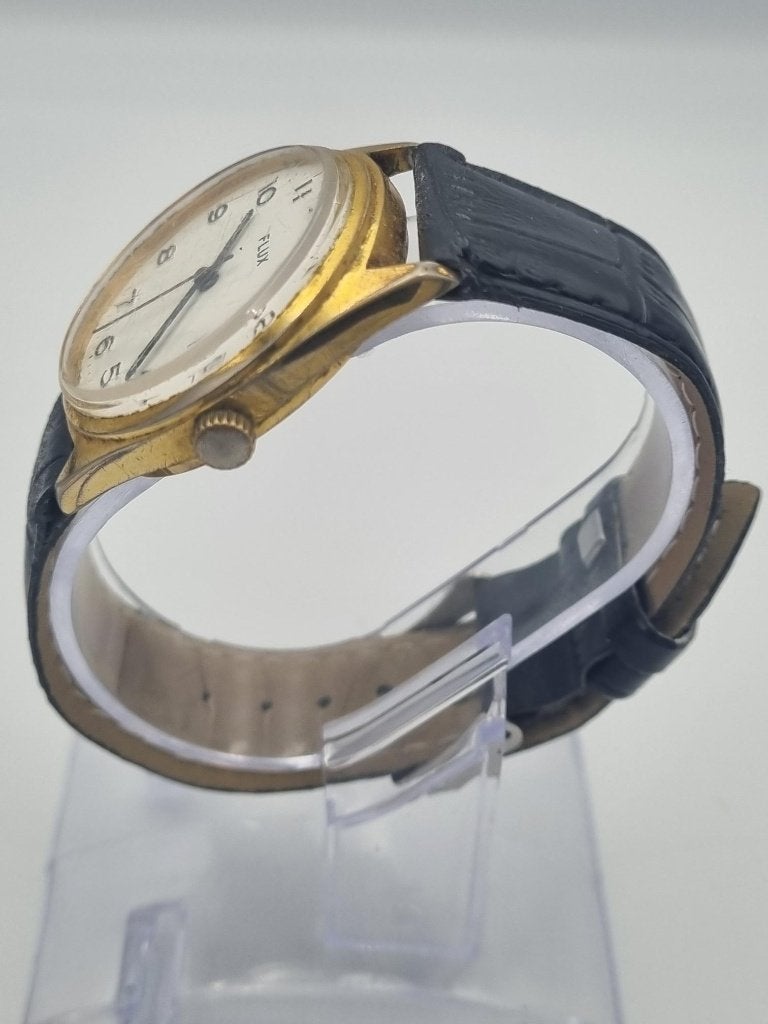 Vintage Mechanische Flux Polshorloge ( 1960's ), Overige merken, Overige materialen, Verzenden, Polshorloge