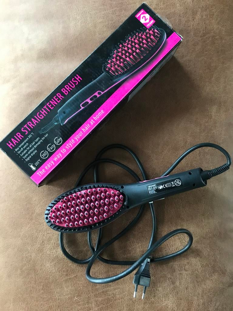 Hair Straightener Brush - Stijltang Borstel, Ophalen of Verzenden, Zo goed als nieuw, Krultang of Stijltang