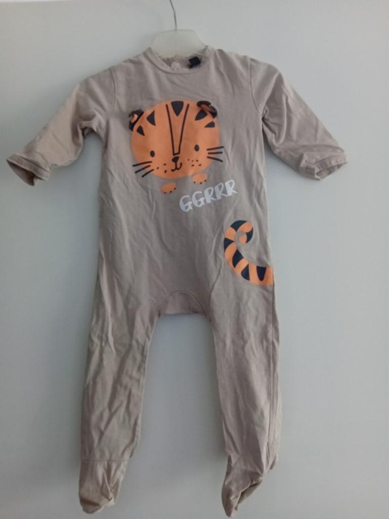 Kiabi Pyjama/Boxpakje Tijgerprint Maat 74, Kiabi, Nacht- of Onderkleding, Gebruikt, Jongetje of Meisje