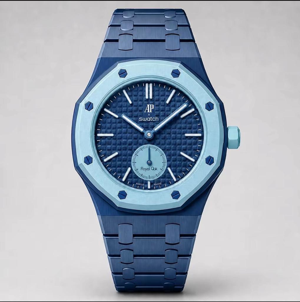 AP x Swatch Royal Pop Horloge ophalen, Sieraden, Tassen en Uiterlijk, Kettingen, Nieuw, Overige materialen, Ophalen of Verzenden