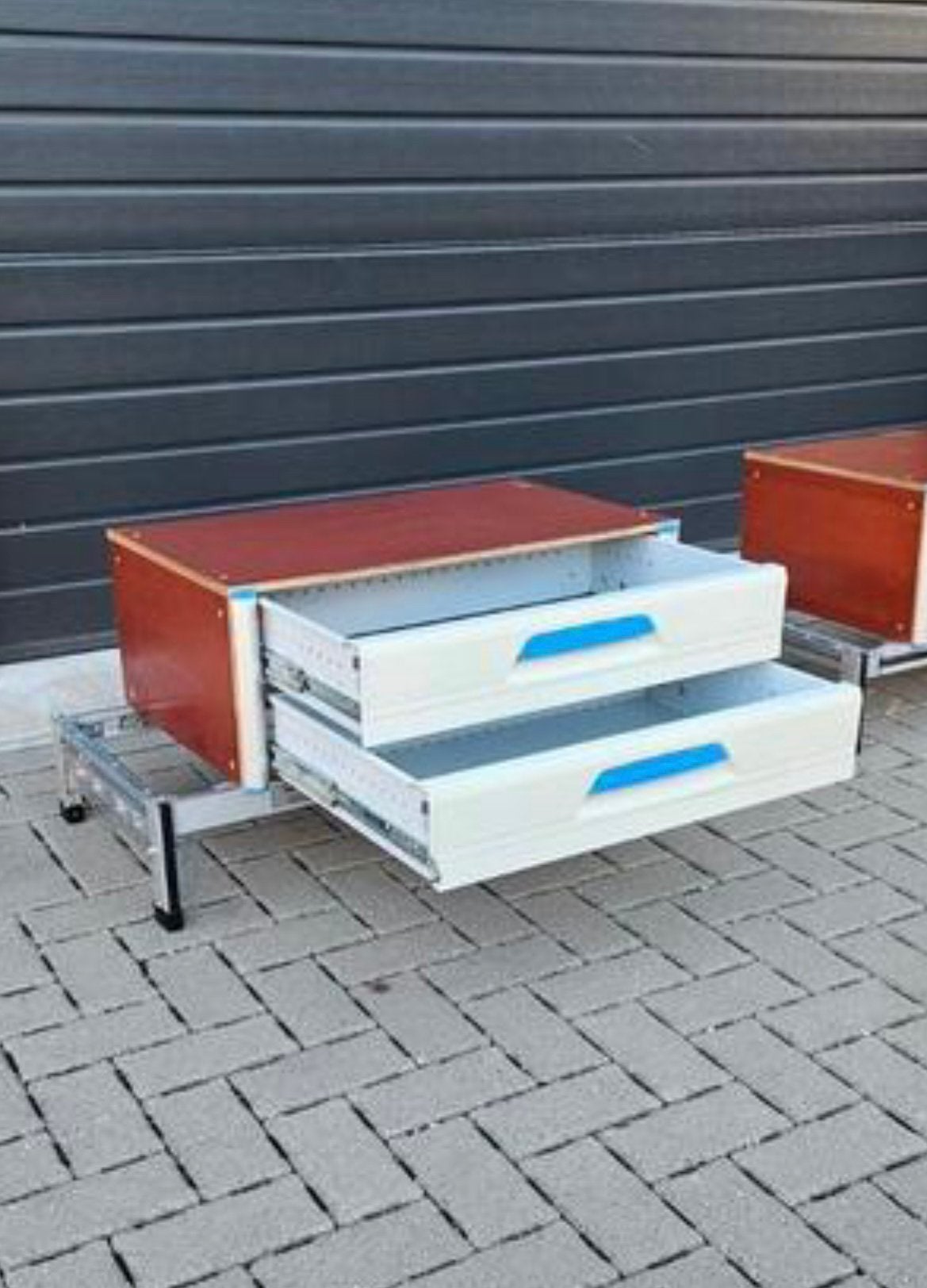 Sortimo ladenblok met 2 vergrendelbare lades bedrijfswagen, Huis en Inrichting, Gebruikt, 1 of 2 laden, Minder dan 100 cm, Metaal