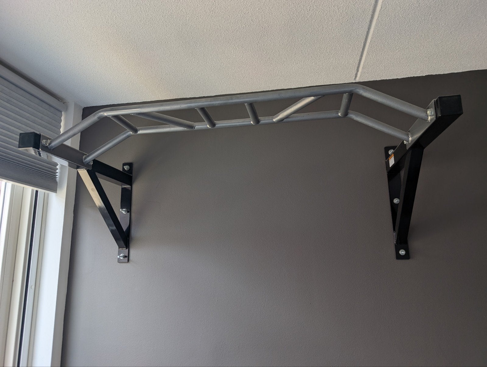 Multigreep optrekstang voor wandmontage, Sport en Fitness, Fitnessmaterialen, Ophalen, Gebruikt, Rug, Oprekstang