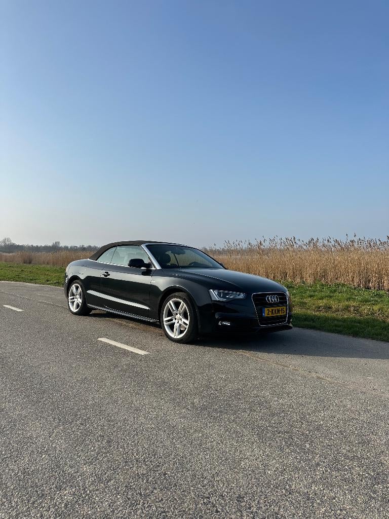 Audi A5 Cabrio 1.8 Tfsi 125KW Cabriolet CVT 2013 / nw. APK, Auto's, Audi, Zwart, 4 cilinders, Cabriolet, 4 stoelen