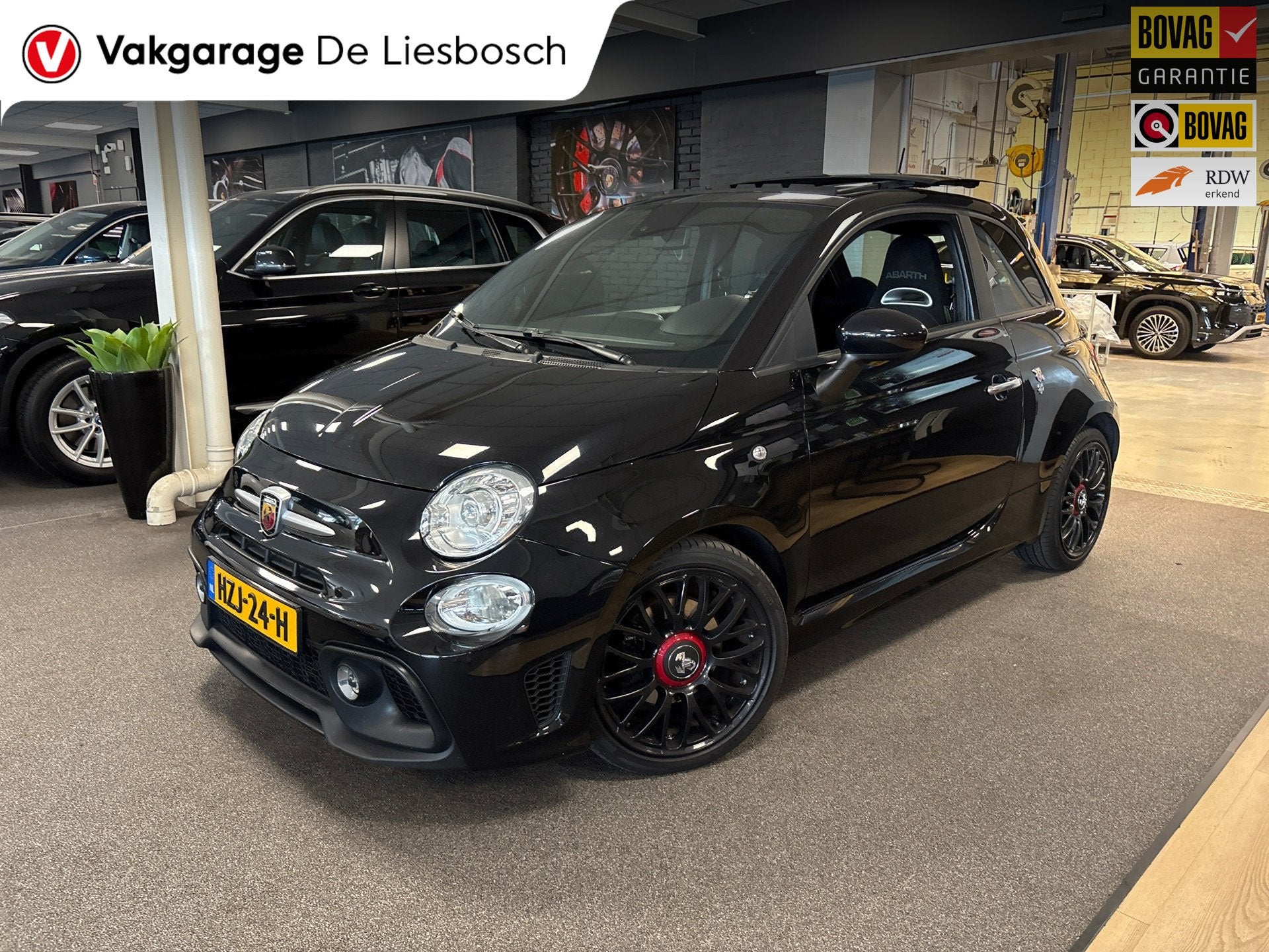 Fiat ABARTH 500 05M/595/pano/navi groot/apple/xenon/magneti, Gebruikt, 4 cilinders, 400 kg, Zwart