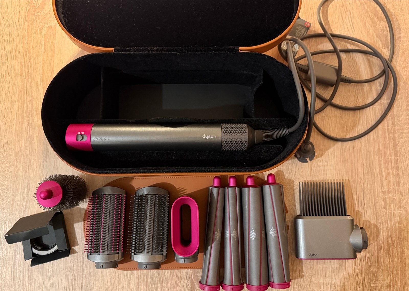 Dyson Airwrap Complete Long + GRATIS volume opzetstuk (ZGAN), Ophalen, Zo goed als nieuw, Krultang of Stijltang