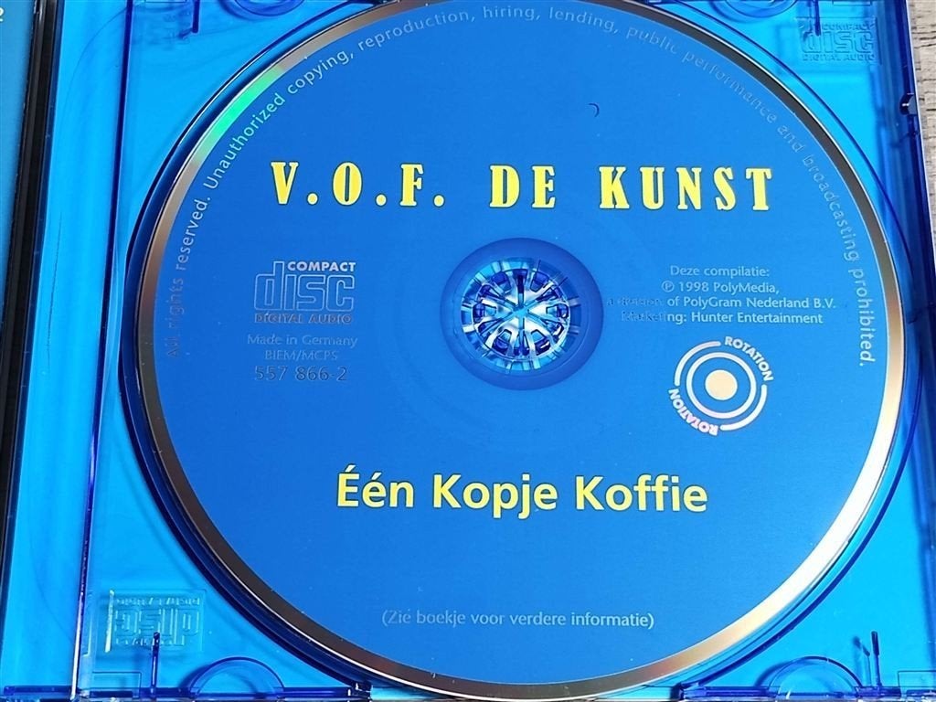 V.O.F. De Kunst ‎– Één Kopje Koffie, Ophalen of Verzenden, Zo goed als nieuw, Levenslied of Smartlap