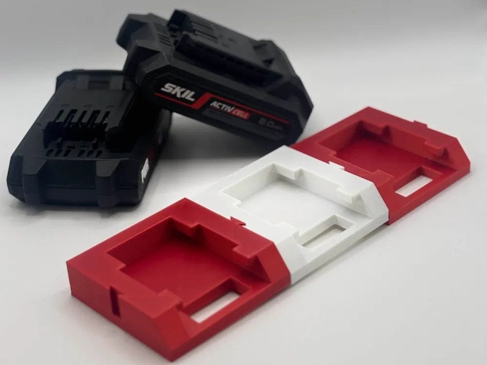 Skil 20V Accuhouder (3 stuks) - 3D Geprint, Ophalen of Verzenden, Nieuw, Gereedschapsopslag, Overige merken