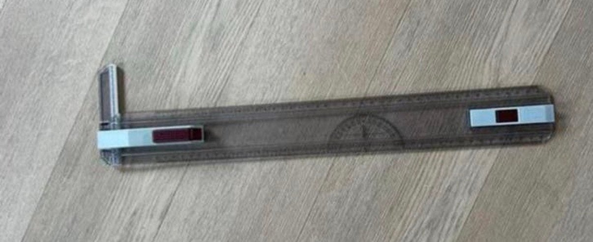 Rotring teken liniaal (50 cm lang), Ophalen of Verzenden, Zo goed als nieuw, Overige typen