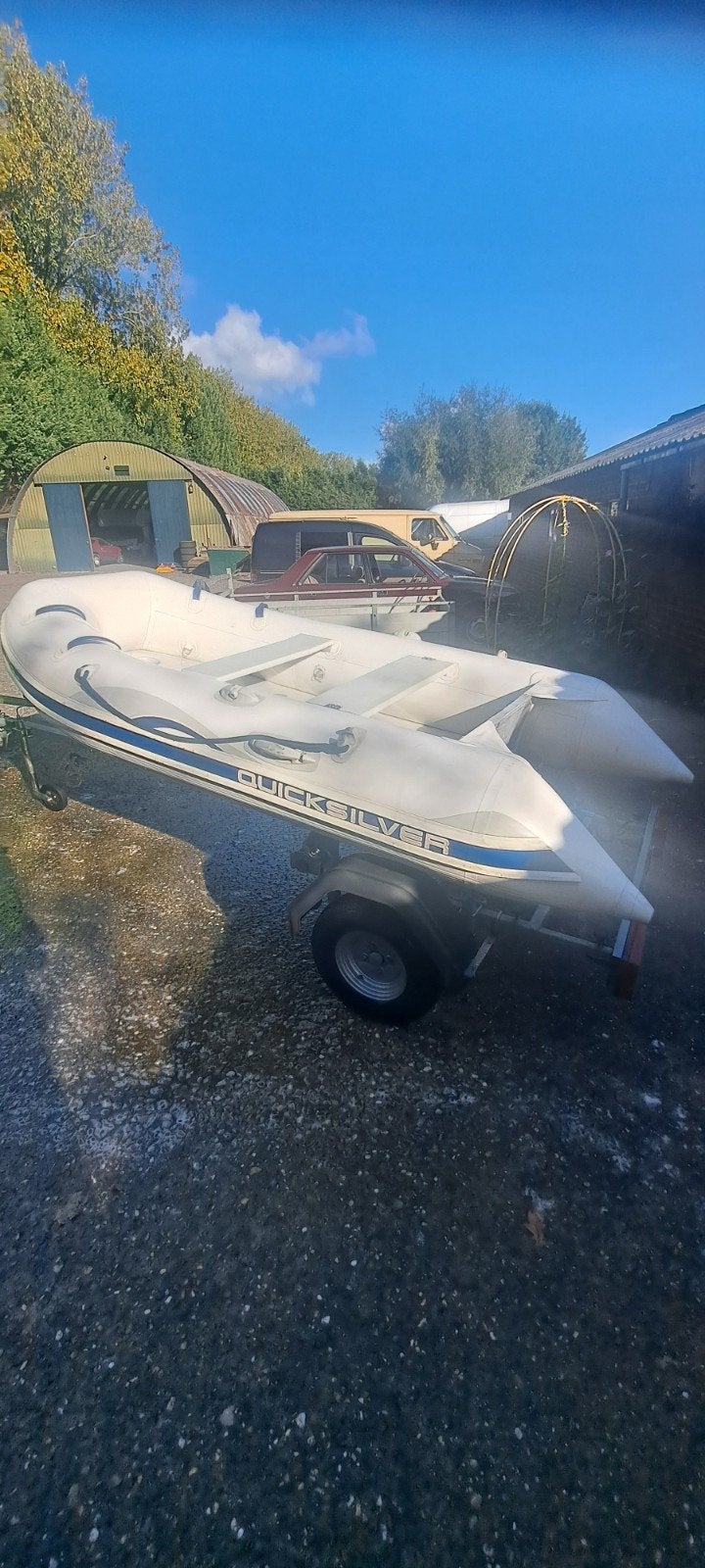 quicksilver 270. aerodeck, Ophalen, Peddels, Hout, Mercury