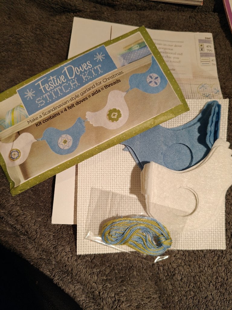 Borduurpakket kerst slinger, Ophalen, Nieuw, Handborduren, Borduurpakket