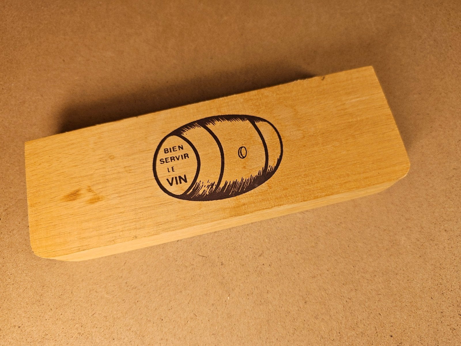 Vintage Wijn Thermometer in Houten Kistje Bien Servir Le Vin, Ophalen of Verzenden, Gebruikt, Frankrijk, Overige typen