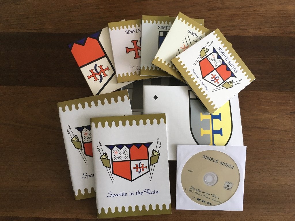 4Cd+Dvd Box Simple Minds Sparkle In The Rain + EXTRAS! ZGAN, Boxset, Pop, Zo goed als nieuw, Inclusief DVD