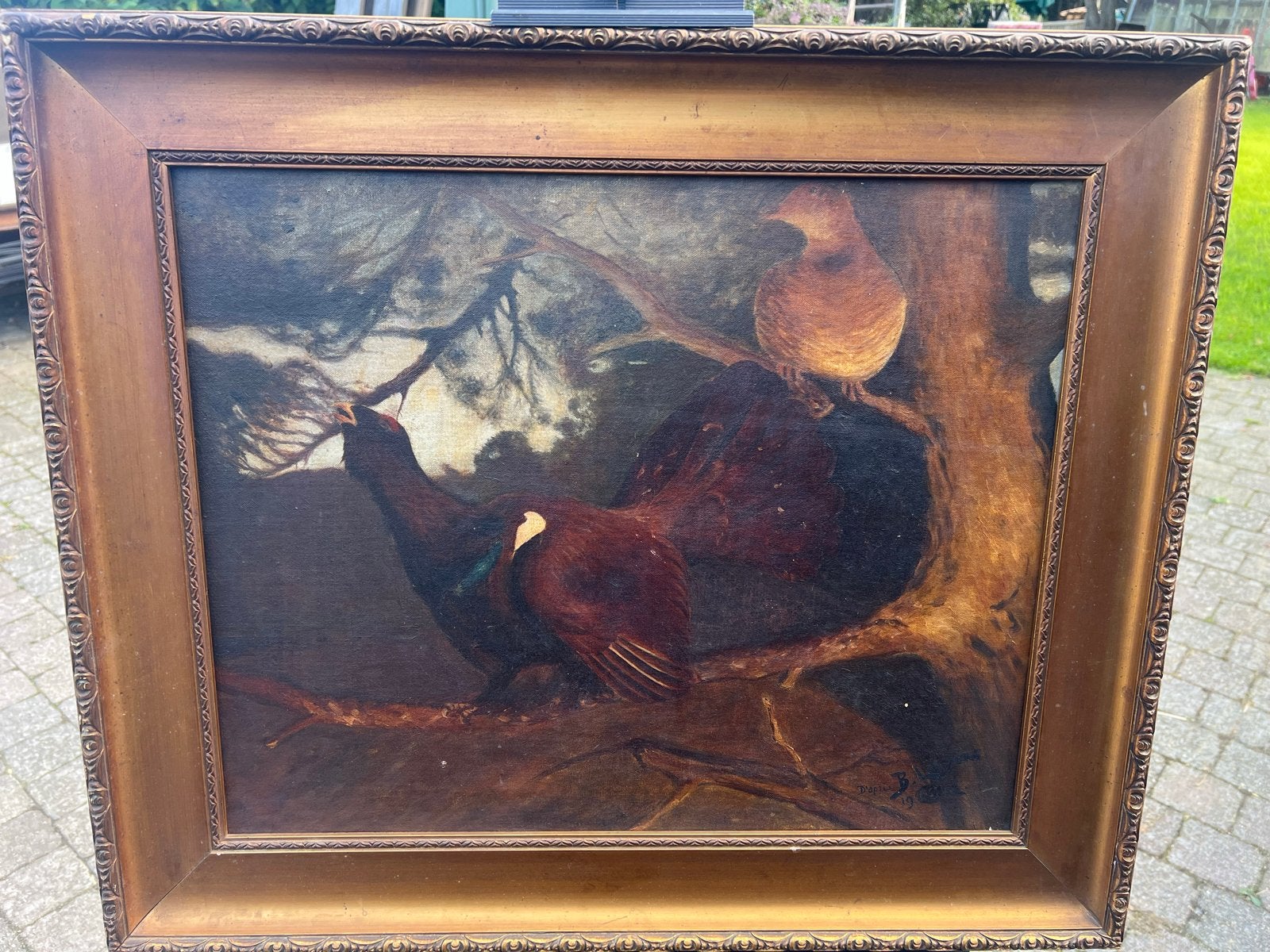 Klassiek olieverfschilderij: Stilleven met bloemen, Antiek en Kunst, Ophalen, Doek, Stilleven, Gesigneerd