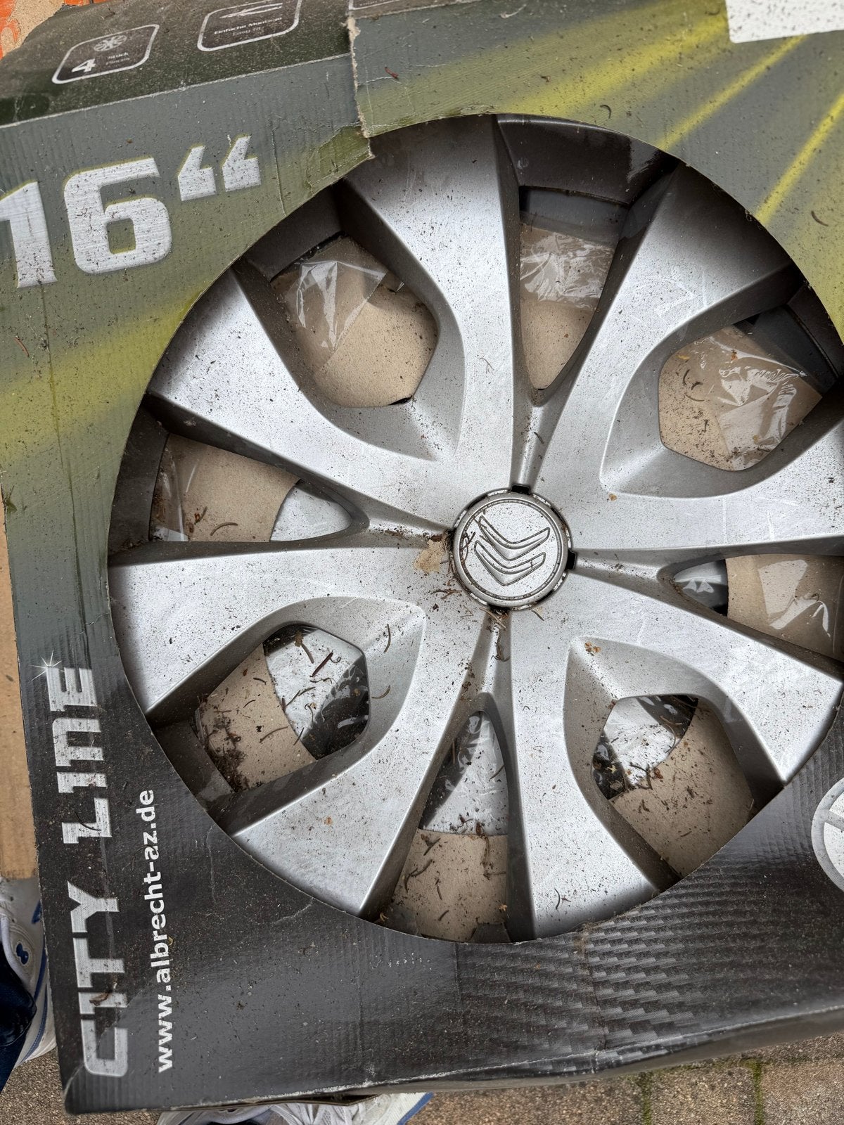 16" Citroën wieldoppen - City Line, Ophalen of Verzenden, Gebruikt