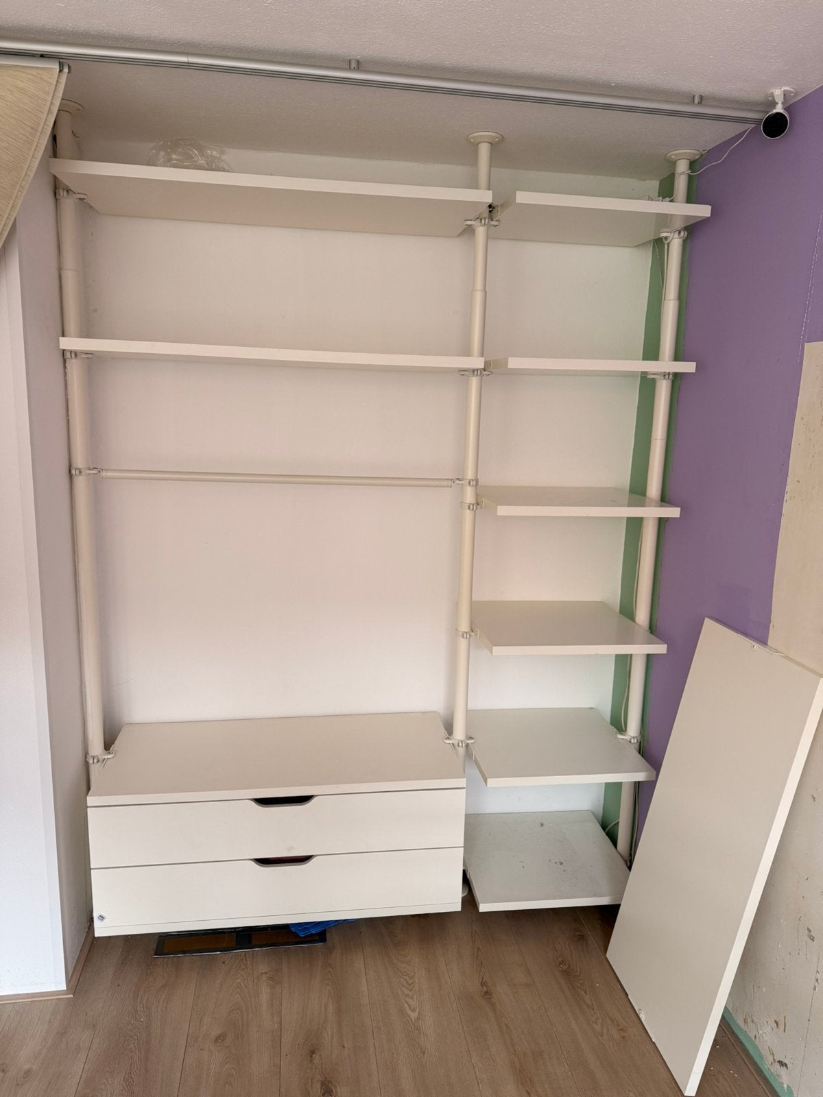 IKEA STOLMEN garderobekast / inloopkast systeem – wit, Huis en Inrichting, Kasten | Stellingkasten, Ophalen, Zo goed als nieuw