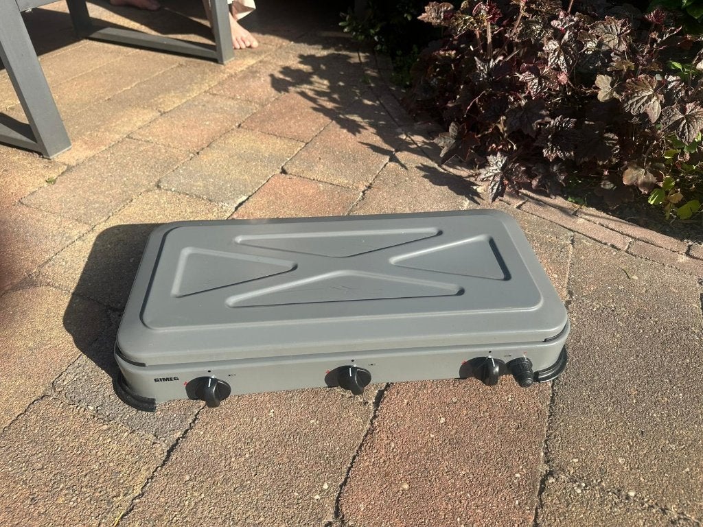 Gimeg 3 pits kooktoestel, Caravans en Kamperen, Kampeeraccessoires, Ophalen, Gebruikt