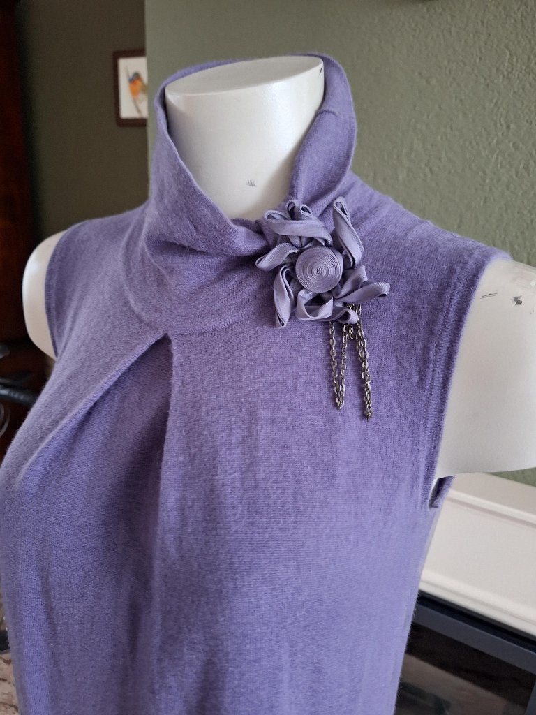 Apanage paarse jurk en vest bolero 36 met cashmere, Verzenden, Paars, Zo goed als nieuw, Apanage