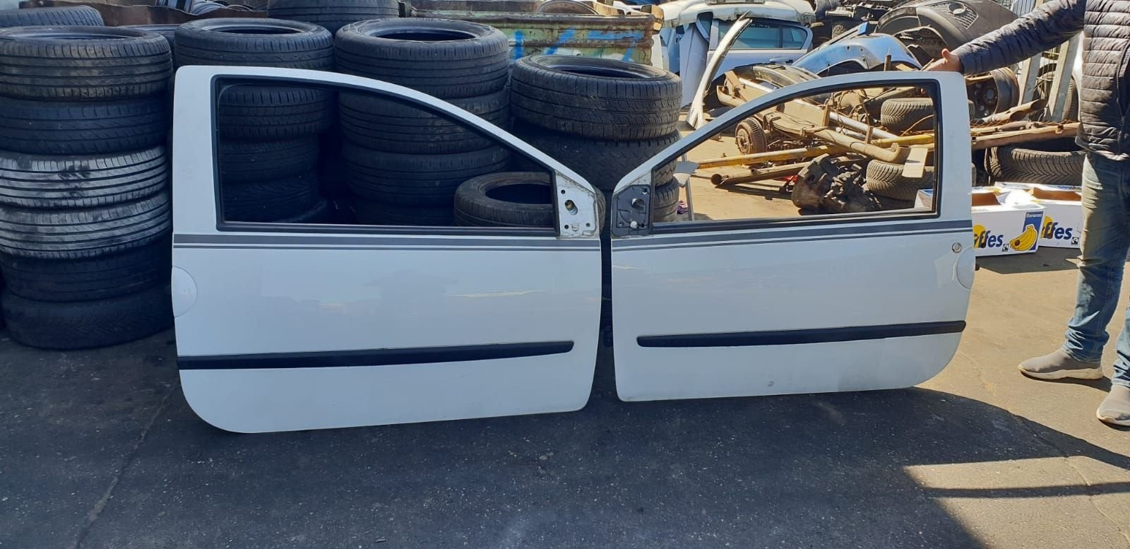RENAULT TWINGO PORTIEREN LINKS+RECHTS BJ 2008 TOT 2012, Gebruikt, -, Deur, -