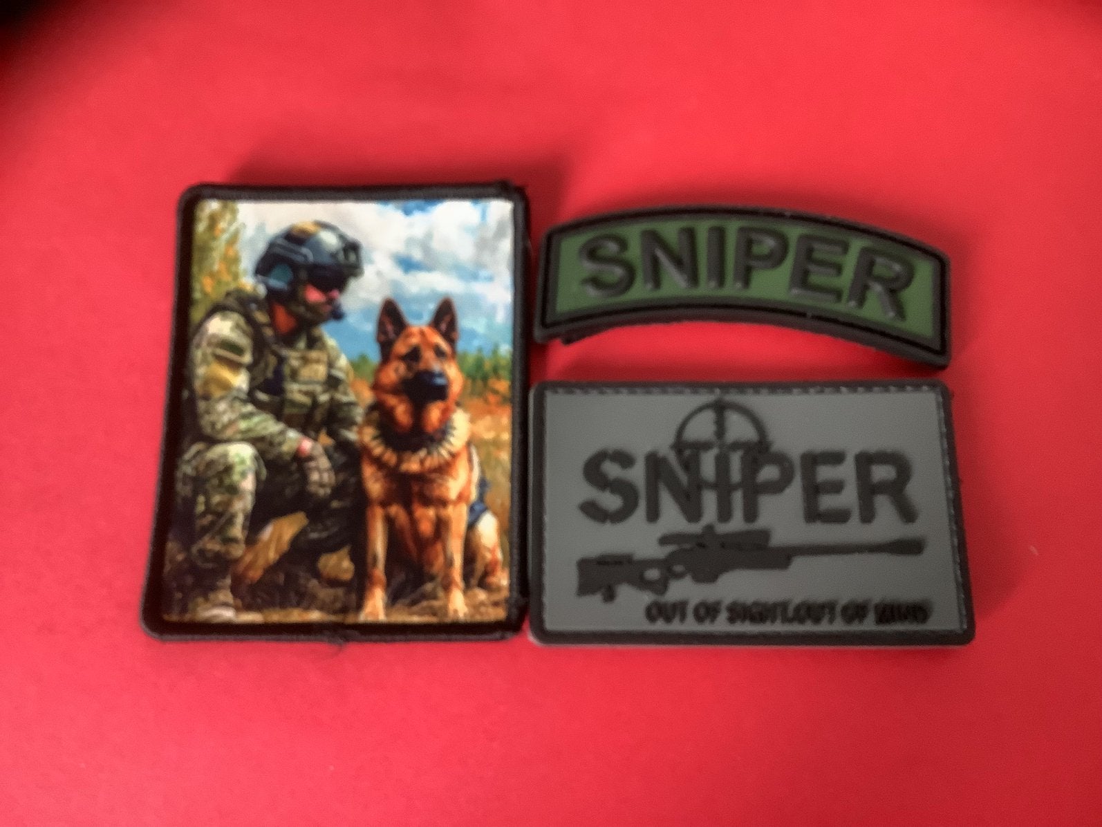 Set Snipper emblemen, Ophalen of Verzenden, Landmacht, Nederland, Embleem of Badge