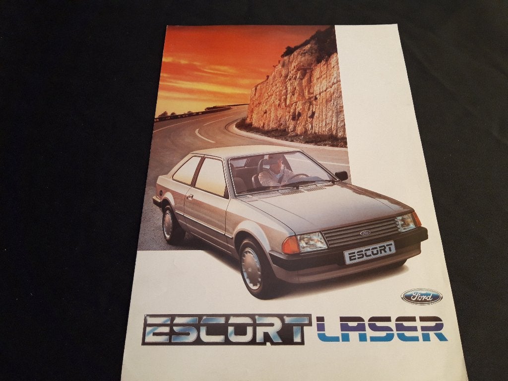 Folder Ford Escort Laser 1984 – Nederlands, Ophalen of Verzenden, Zo goed als nieuw, Ford