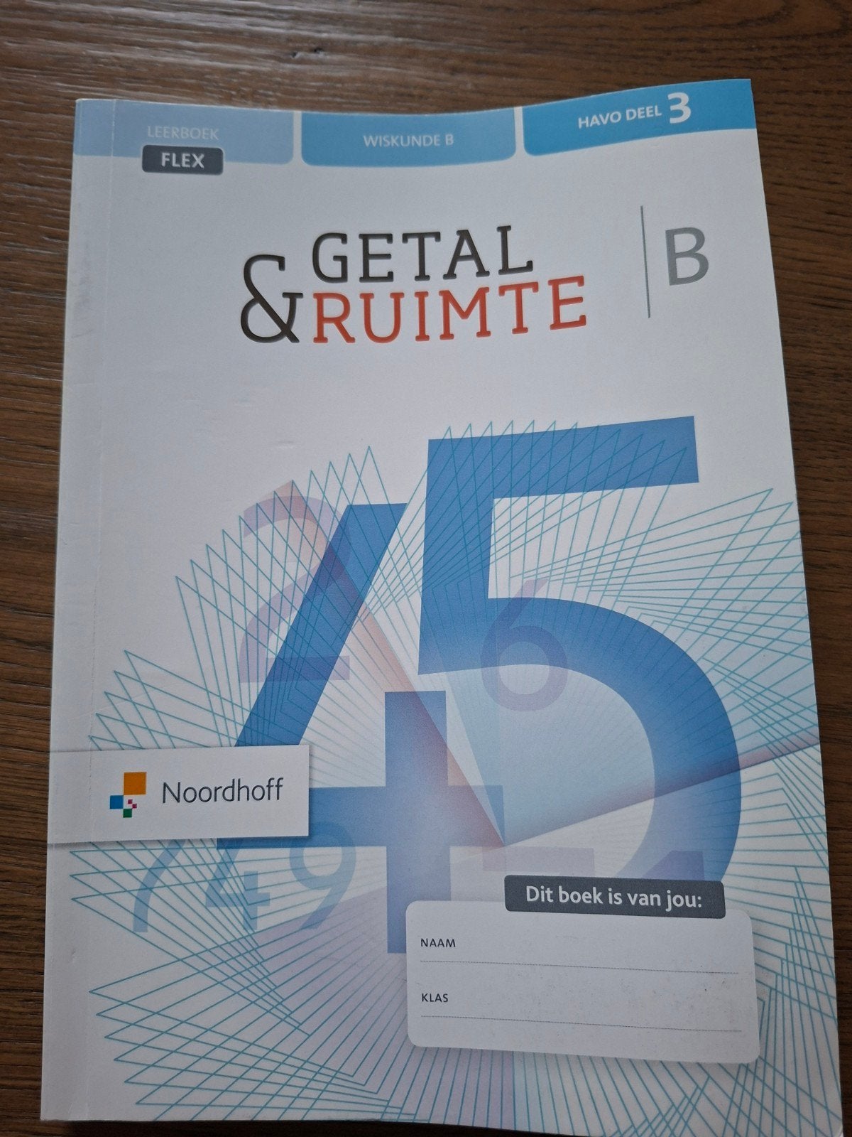 Getal & Ruimte Wiskunde B HAVO deel 3 (Noordhoff), Boeken, Noordhoff, HAVO, Ophalen of Verzenden, Zo goed als nieuw