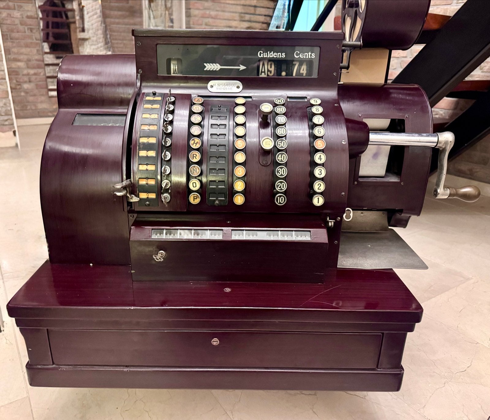 Antiek Kasregister uit 1903 N.V. Nationaal Kasregisters, Ophalen