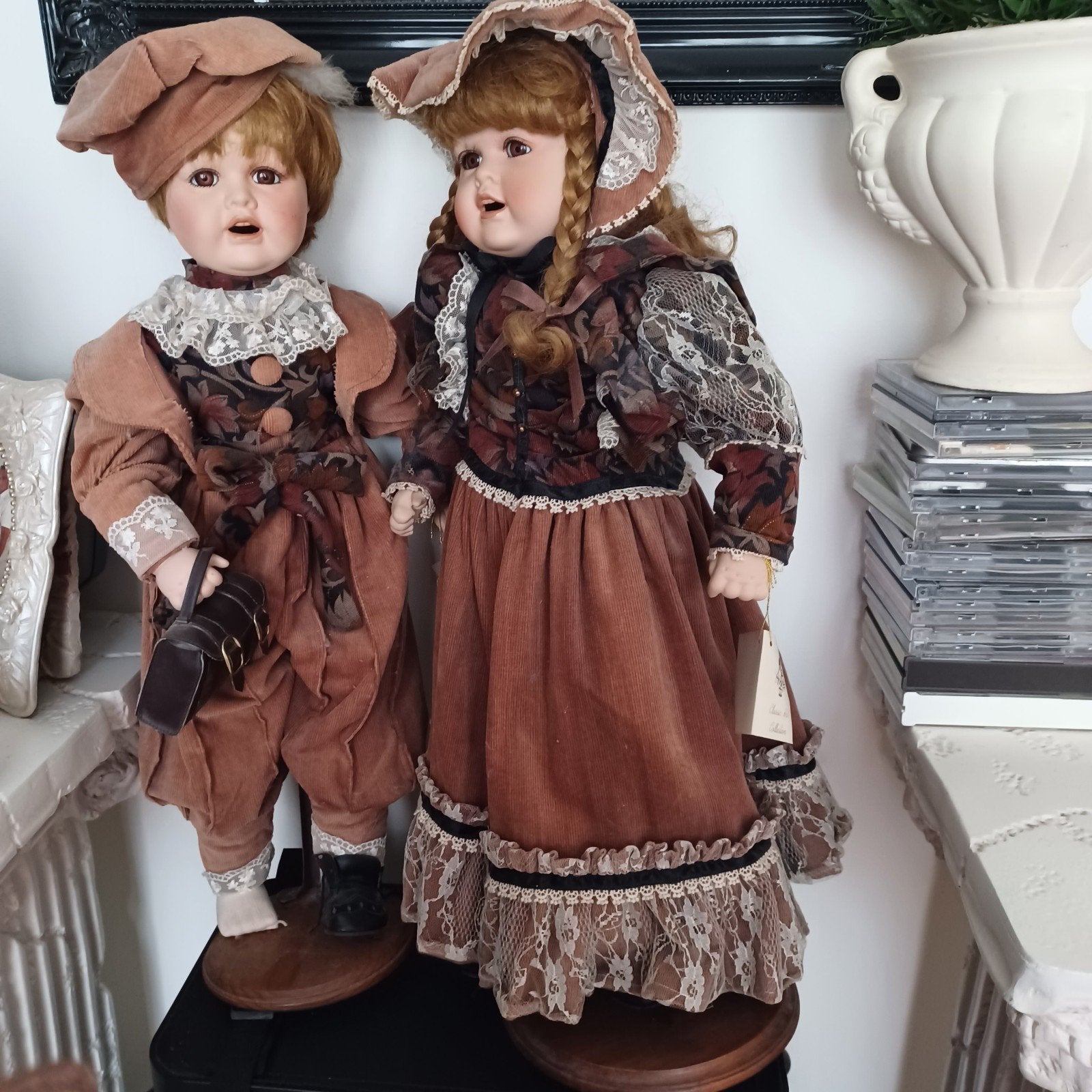 2x porseleinen poppen 60cm hoog 20€, Verzamelen, Ophalen of Verzenden, Gebruikt, Pop